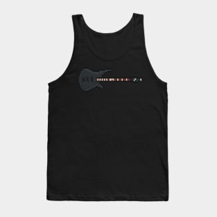 Pixel Black K5 Bass Guitar Tank Top